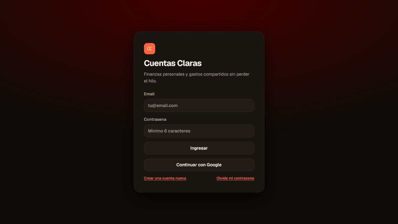 Portada de Cuentas Claras